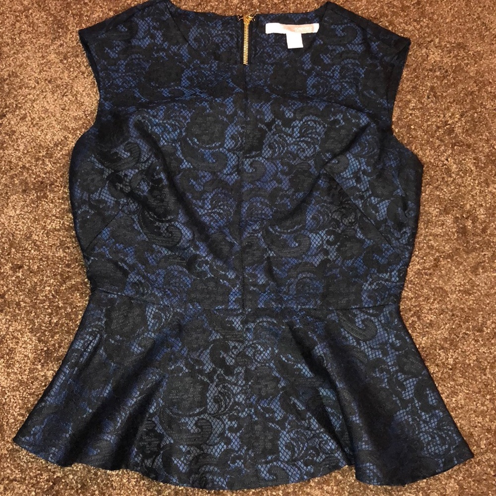 Elegant lace peplum top